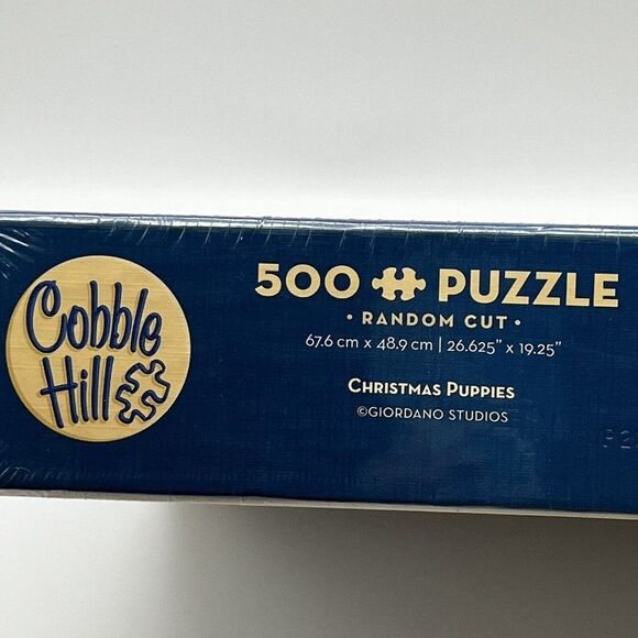 NEW Cobble Hill Christmas Puppies Dogs 500 Piece Random Cut Jigsaw Puzzle Sealed - Picture 5 of 5